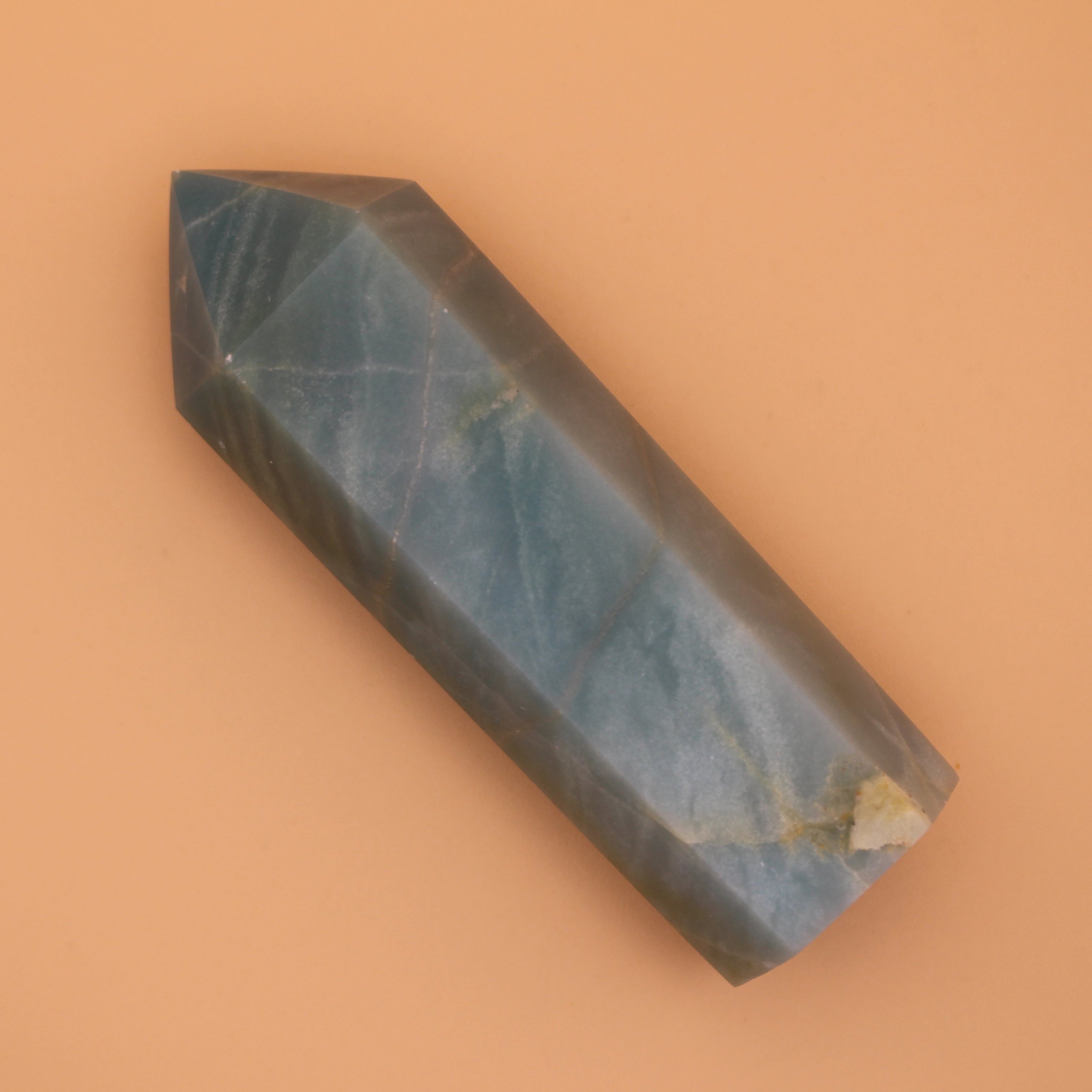 Caribbean Calcite Turm – Beruhigende Ozeanenergie & spirituelle Klarheit