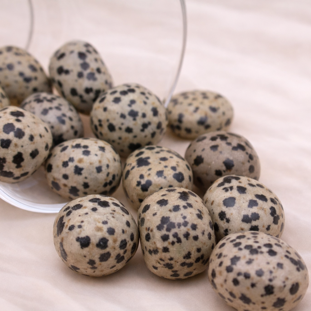 Dalmatiner Jaspis Trommelstein – Stein der Lebensfreude & Erdung