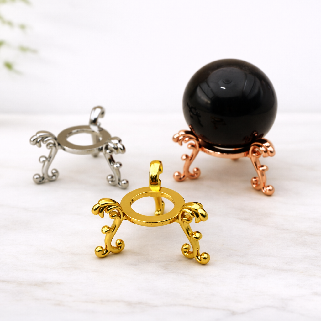 Dreibein Ständer für Kristallkugeln & Mineralien