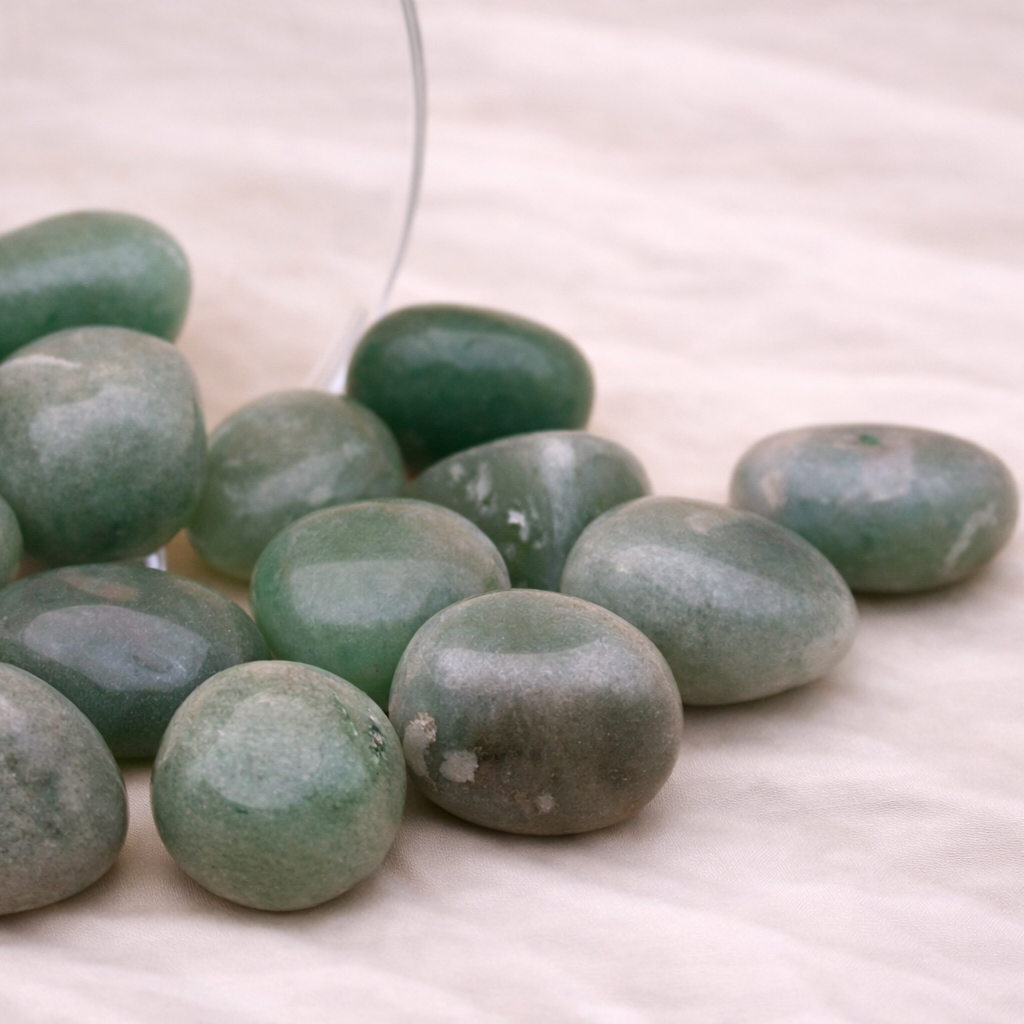 Grüner Aventurine Trommelstein – Glücks- & Herzensstein