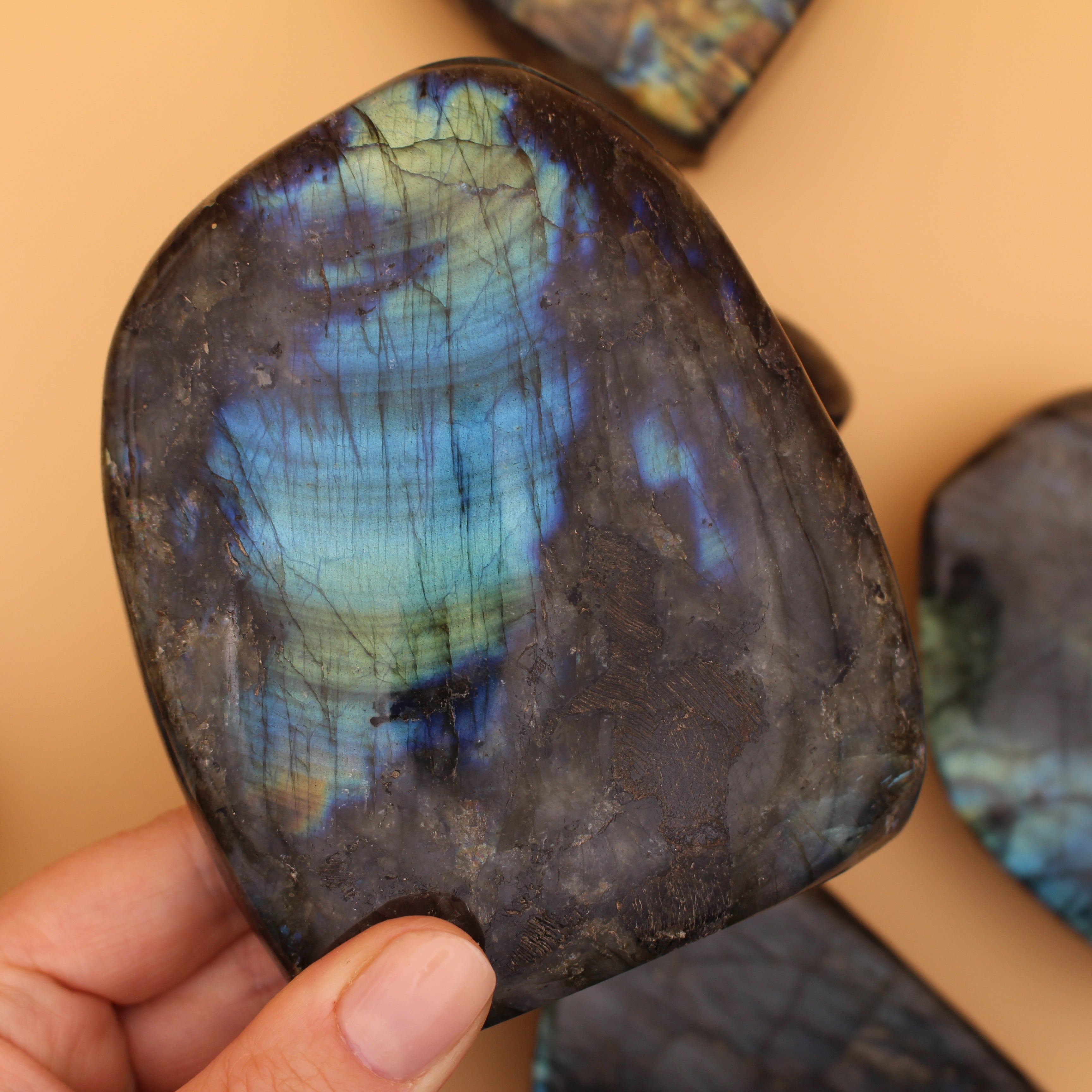 Labradorit Freeform – Schimmernder Schutzstein für Intuition & Transformation