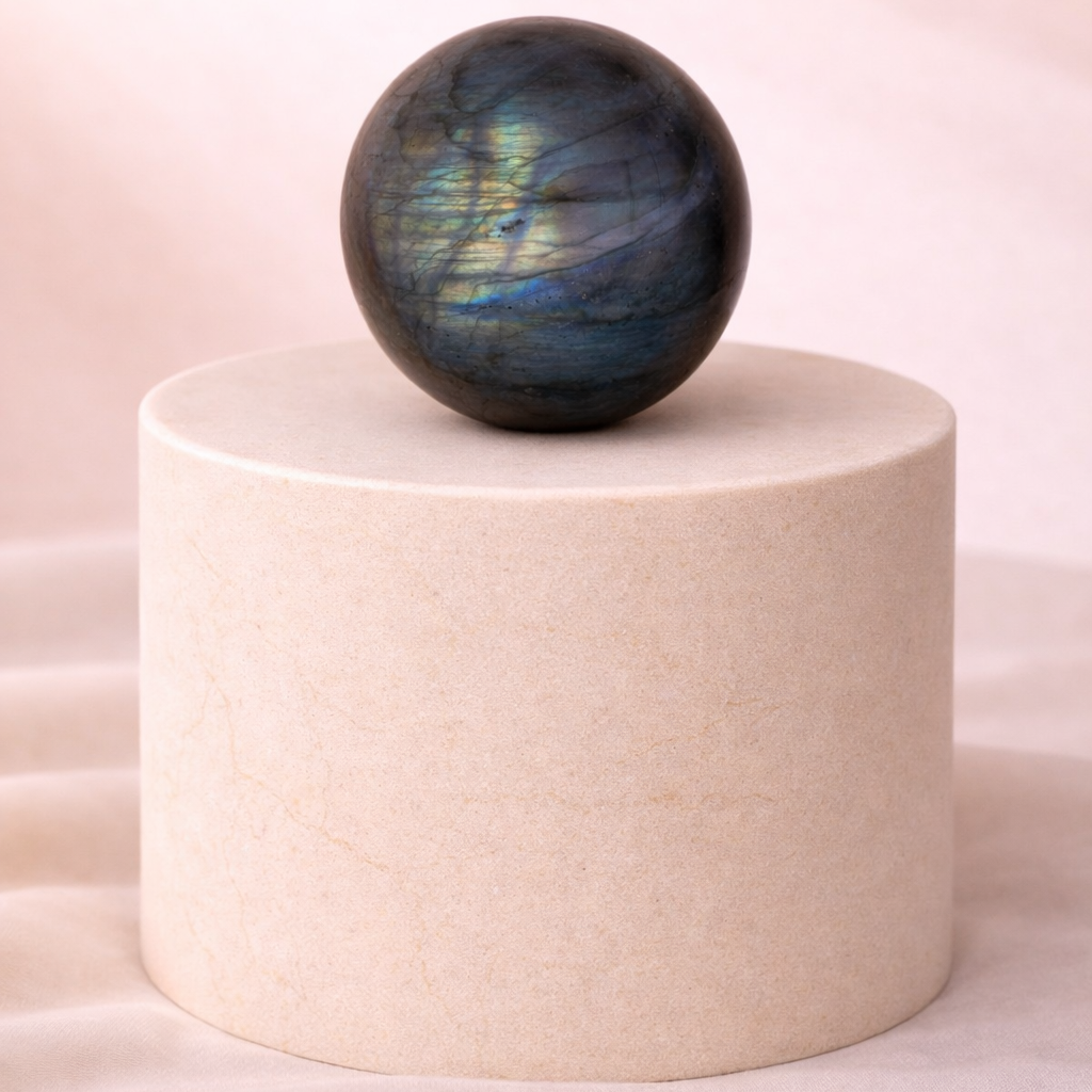 Labradorit Kugel – Mystischer Lichtfänger für Intuition & Schutz