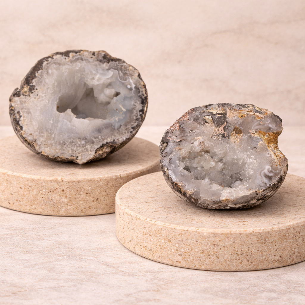 Mexikanischer Druzy Rohstein – Funkelnde Naturkraft in Rohform