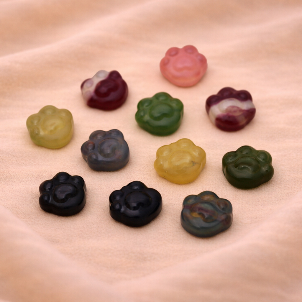 Mini Fluorit Katzenpfote – Bunte Kristallkunst für Sammlung & Energiearbeit