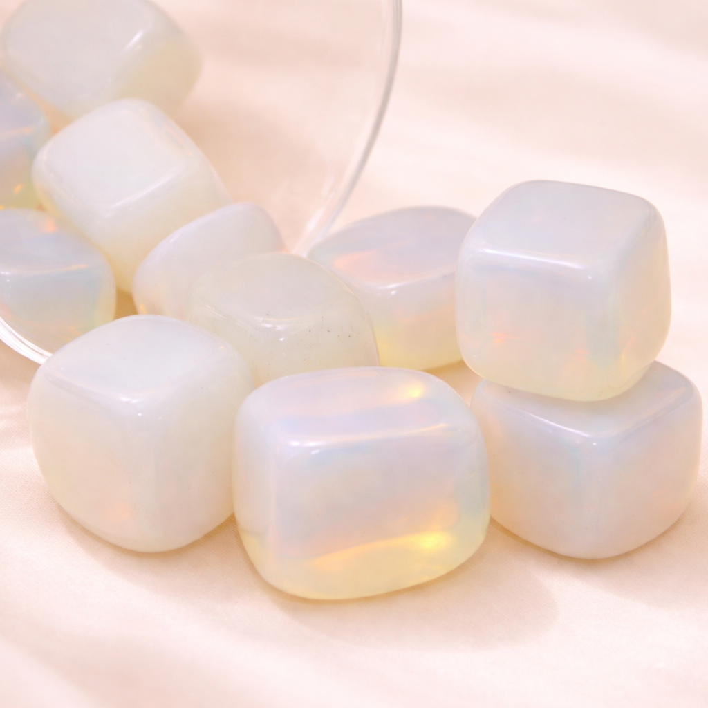 Opalit Trommelstein  – Sanfte Energie & Licht