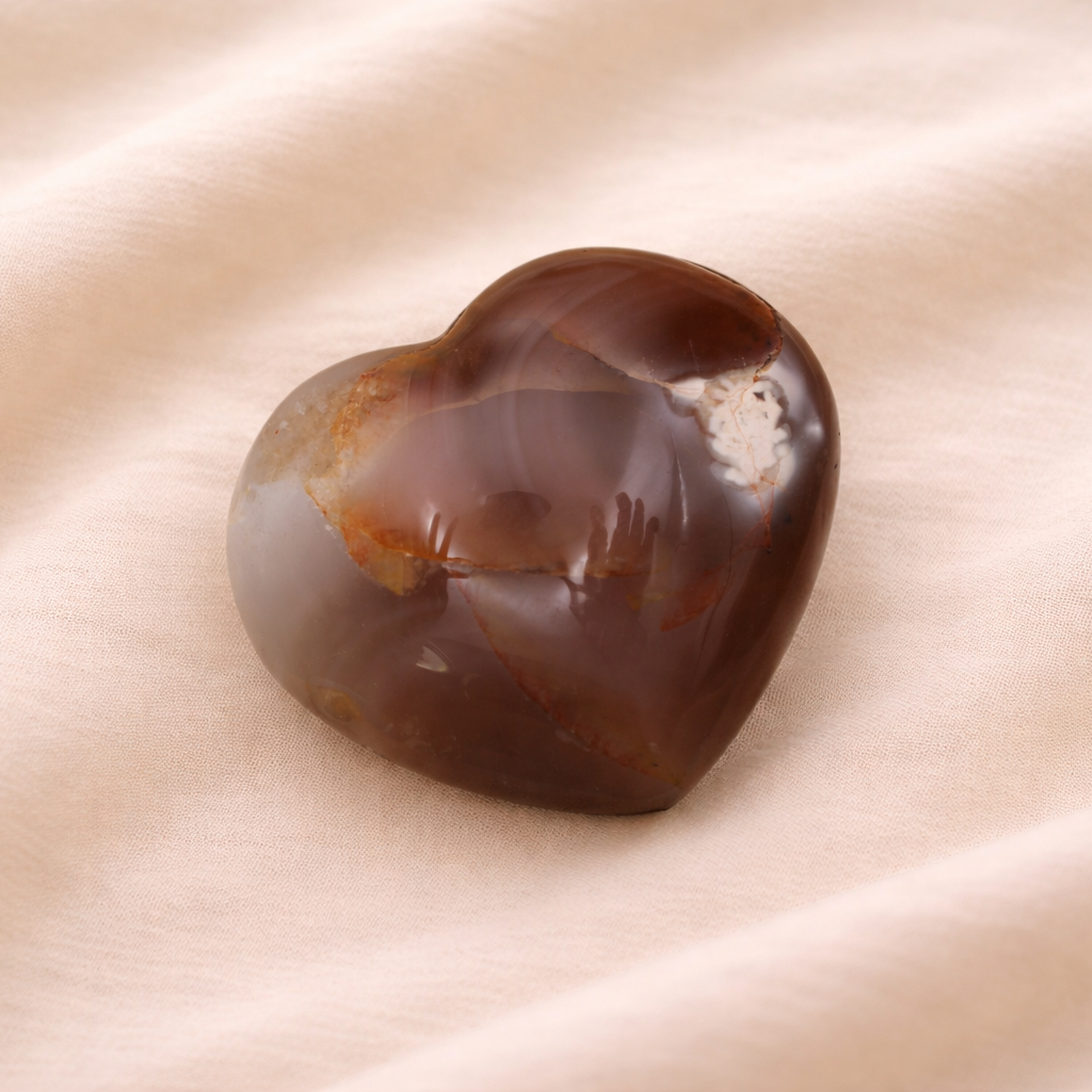Orca Agate Herz – kraftvoll geformte Flamme für Klarheit & Erdung