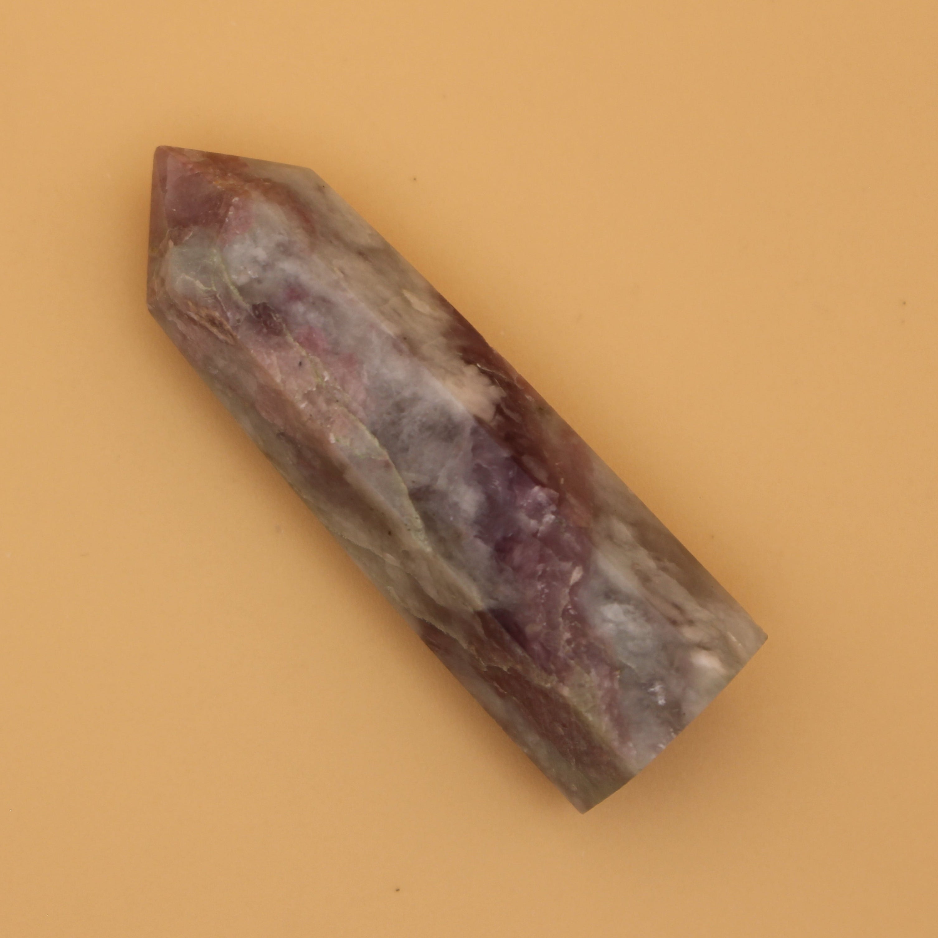 Pflaumenfarbener Turmalin-Turm – Kraftstein für Herzheilung & spirituelle Tiefe