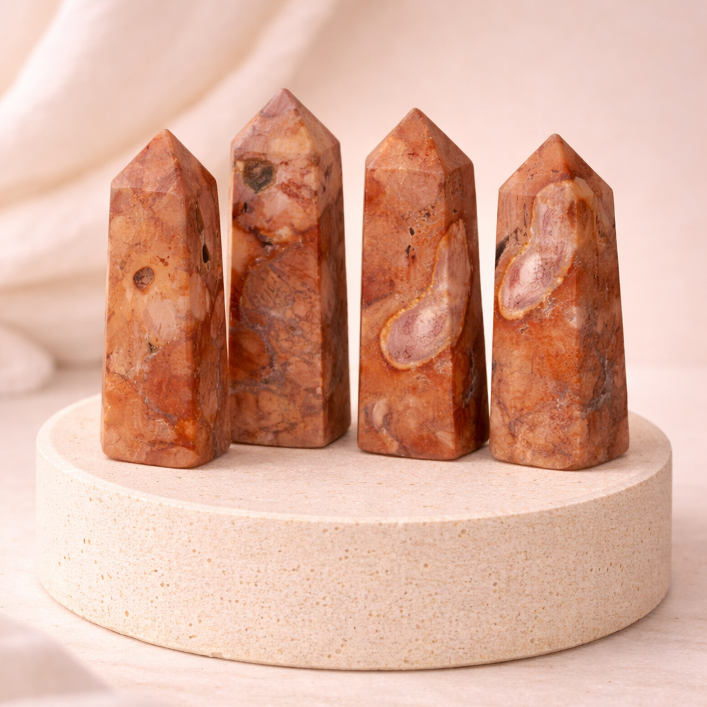 Pink Agate Turm – Sanfte Herzensenergie & emotionale Balance