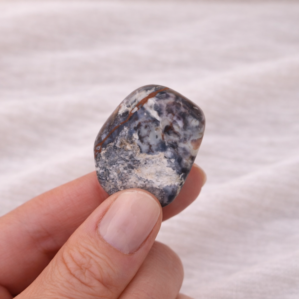 Porzellan-Jaspis Trommelstein – Erdverbundene Klarheit & Naturschönheit