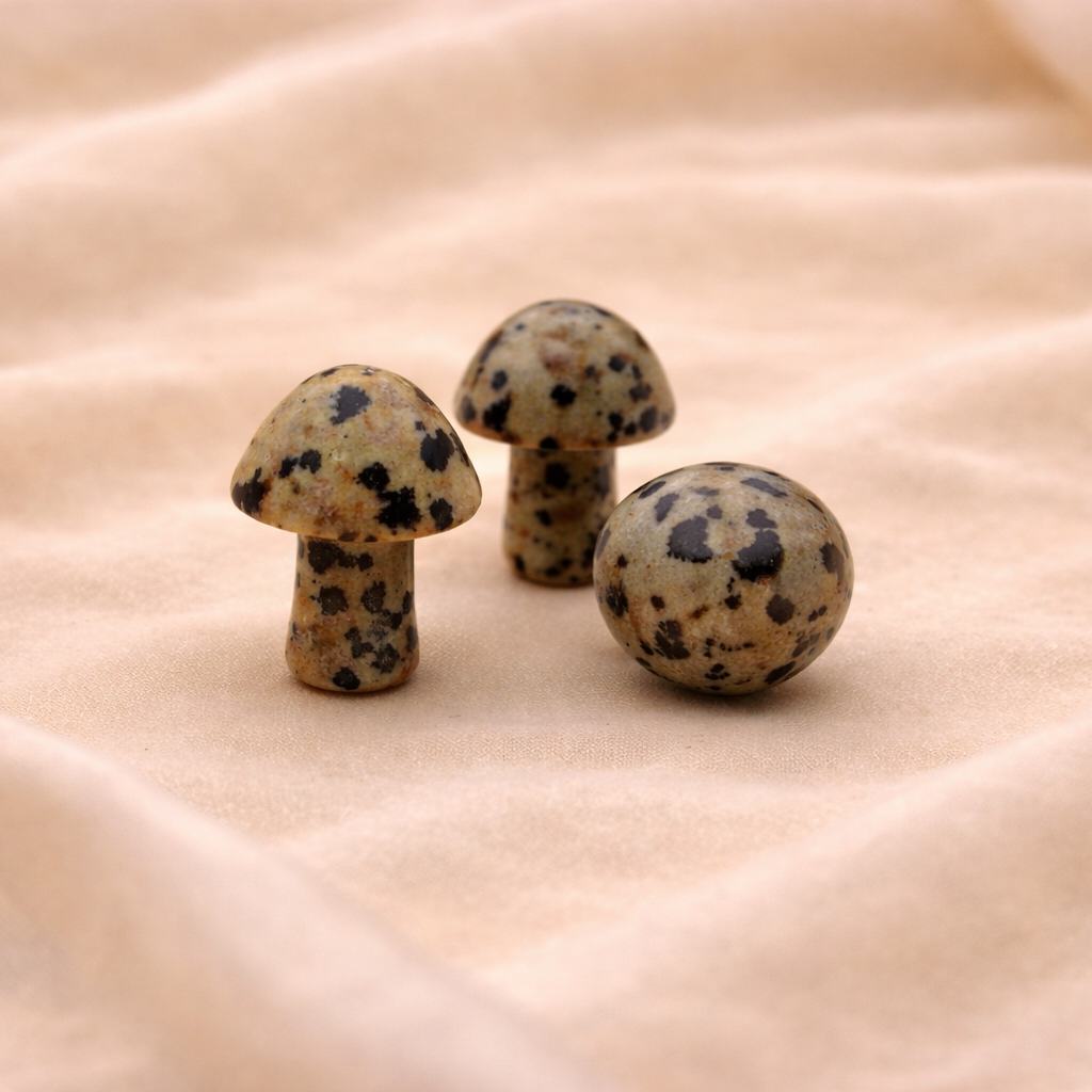 Spotted Jaspis Kristall-Pilz – Stabilität & Erdung
